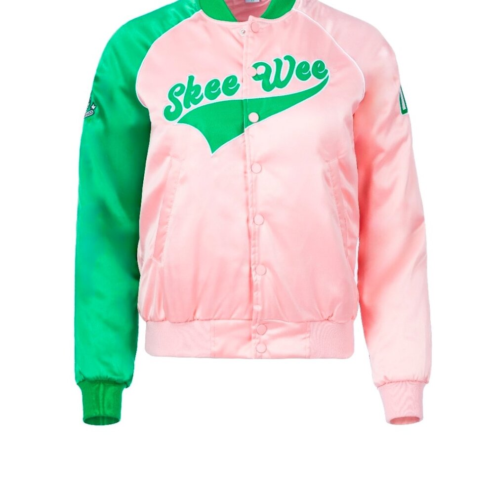 Ivy Storehouse Skee Wee Satin Bomber Jacket M